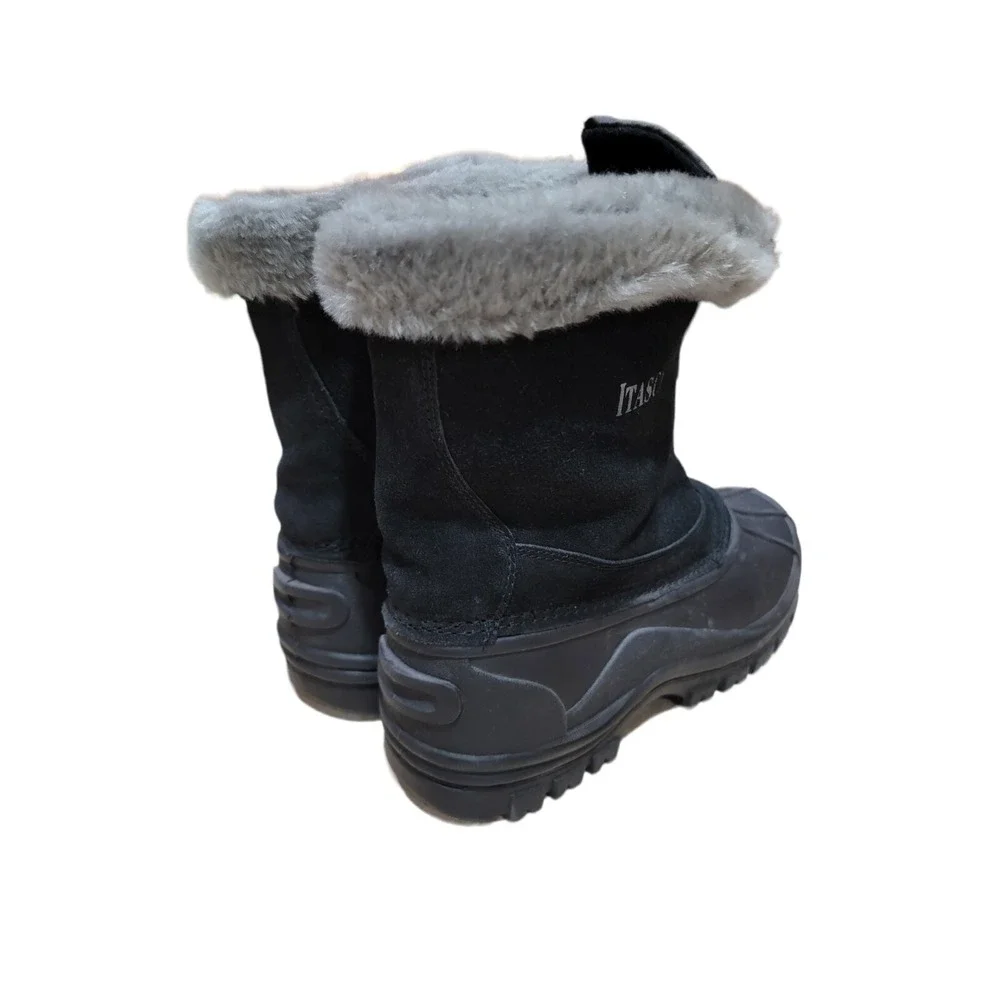 Itasca Tahoe Women's Black Thermolite Waterproof Winter Snow Rain Boots‎ Size 9